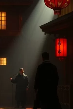 凌晨四点的市场剧照：批发市场亮着的照明灯