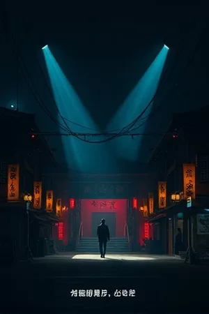 十七号码头剧照：雨夜码头集装箱与灯塔